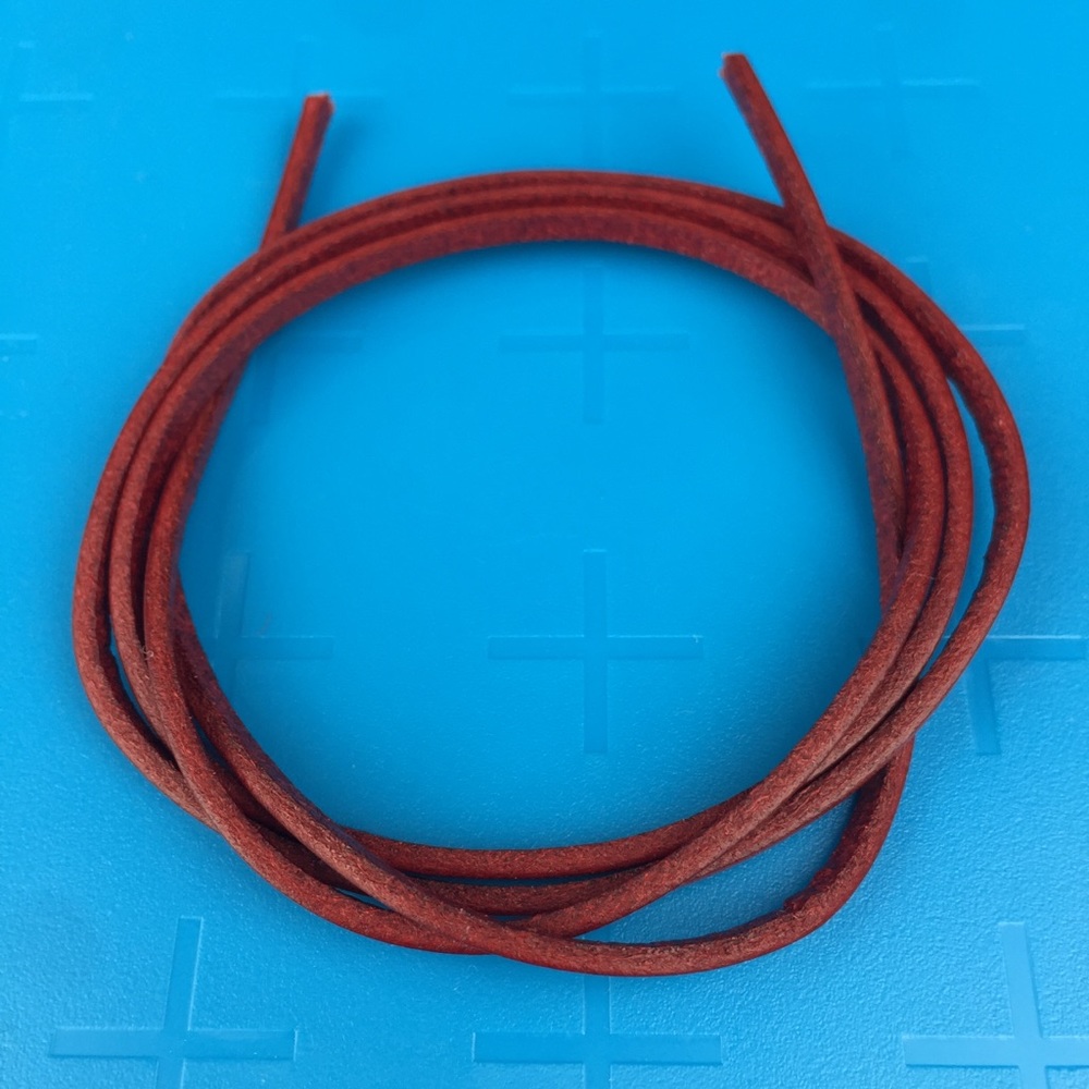 30 inches Red Genuine Leather Necklace / Bracelet
